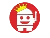 Logo da BigWinBoard com um robô sorridente coroado em fundo vermelho